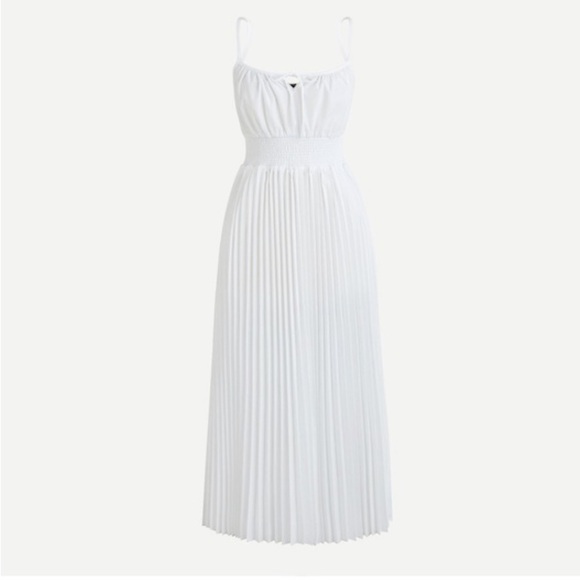 J. Crew White Midi Dress 10 - Picture 2 of 10